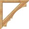 Ekena Millwork Balboa Slat Rough Sawn Bracket w/ Offset Brace, Western Red Cedar, 6"W x 48"D x 48"H BKT0604X48X48BOA06RWR - alternate 4